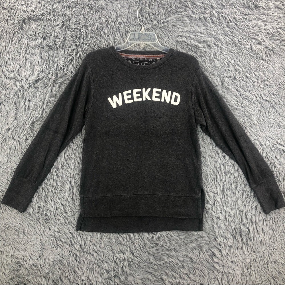 Royce Brand Shirt Womens Small Weekend Grey Soft Cozy Top